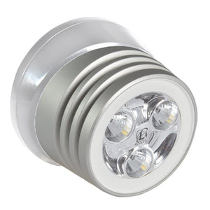 Lumitec Zephyr LED Spreader/Deck Light - Brushed White Base - White Non-Dimming - TRAPSKI