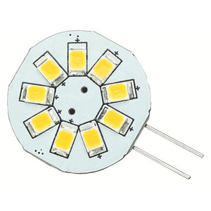 Lunasea G4 8 LED Side Pin Light Bulb - 12VAC or 10-30VDC/1.2W/123 Lumens - Warm White - TRAPSKI