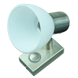 Lunasea LED Wall Mount Light Fixture - Touch Dimming - Brushed Nickel - Warm White - 3W - TRAPSKI