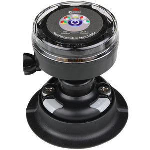 Lunasea Rechargeable Tri-Color Portable Navigation Light w/RailBlaza Quikport Mount - Black [LLB-72BK-UB-01] - TRAPSKI