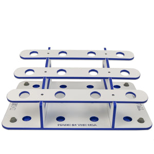 Made in the USA Fishing Rod Rack | 12 Pole Waterproof Wash-down | Dock, Garage, Boat, Storage - TRAPSKI