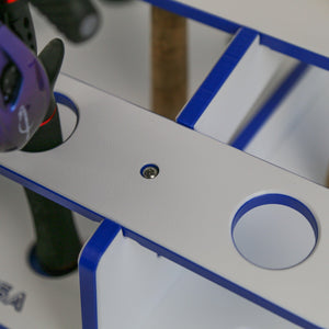 Made in the USA Fishing Rod Rack | 12 Pole Waterproof Wash-down | Dock, Garage, Boat, Storage - TRAPSKI