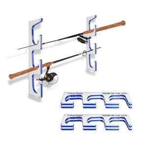 Made in the USA Premium Fishing Rod Racks | Wall or Ceiling or Boat Mounted - TRAPSKI
