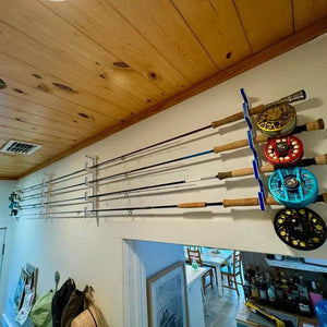 Made in the USA Premium Fishing Rod Racks | Wall or Ceiling or Boat Mounted - TRAPSKI