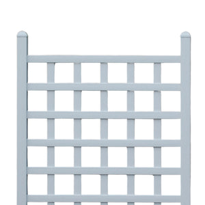 Dura-Trel Country Garden 35 x 66 Inch Vinyl Outdoor Garden Patio Trellis, White