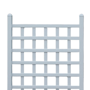 Dura-Trel Country Garden 35 x 66 Inch Vinyl Outdoor Garden Patio Trellis, White