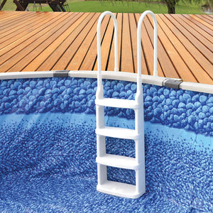 Main Access 200200 Easy Incline Above Ground In-Pool Swimming Pool Ladder w/ Mat