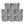 Homz 10 Gallon Heavy Duty Plastic Storage Container, Titanium Silver (8 Pack)