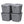 Homz 10 Gallon Heavy Duty Plastic Storage Container, Titanium Silver (4 Pack)