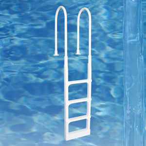 New Main Access 200300 ProSeries Above Ground Swimming Pool Step Ladder, White