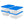 Homz 12 Qt Stackable Plastic Storage Container w/ Snaplock Lid, Blue (4 Pack)
