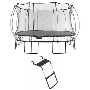 Springfree Trampoline Kids Square 13 Ft Trampoline & FlexrStep V2 Safety Ladder
