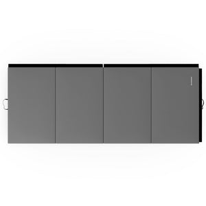 BalanceFrom Fitness GoGym 4' x 10' x 2" All Purpose Folding Gymnastics Mat, Gray