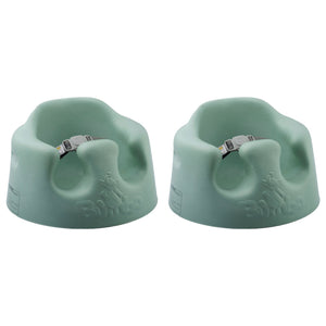 Bumbo Baby Soft Foam Wide Floor Seat w/ Adjustable Harness, 2 Pack, Hemlock