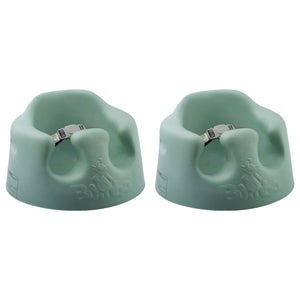 Bumbo Baby Soft Foam Wide Floor Seat w/ Adjustable Harness, 2 Pack, Hemlock