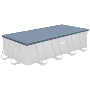 Funsicle 18’ Durable Rectangular Pool Cover for Oasis and Activity Pools, Gray