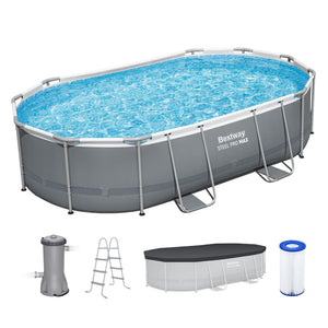 Bestway Steel Pro MAX 16' x 10' x 42" Oval Above Ground Swimming Pool Set