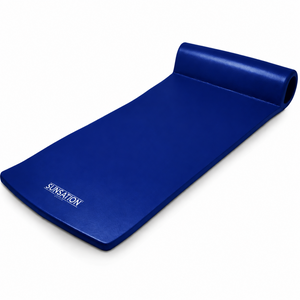 TRC Recreation Sunsation 1.75" Thick Foam Lounger Swimming Pool Float, Navy Blue