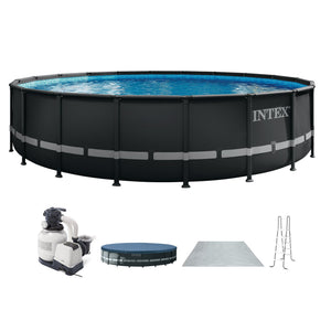 Intex Ultra XTR Frame 26 Foot x 52 Inch Round Above Ground Swimming Pool Set
