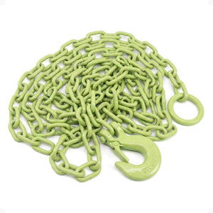 Timber Tuff TMW-20 12-Foot Log Grabber Chain Loop Slides Over 2" Ball, Green
