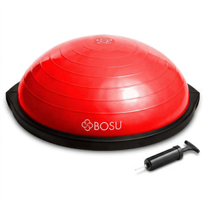 BOSU 26 Inch Yoga Sports Pro Balance Trainer Ball Exercise Equipment, Red/Black