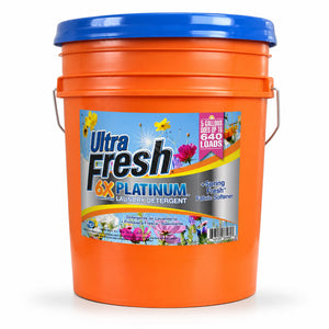 Ultra Fresh 6X Platinum 5 Gal Laundry Detergent w/ Spring Fresh Fabric Softener