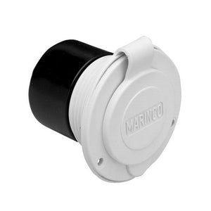 Marinco 15A 125V On-Board Charger Inlet - Front Mount - White - TRAPSKI