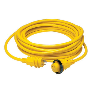 Marinco 30 Amp Power Cord Plus Cordset - 35' - Yellow - TRAPSKI