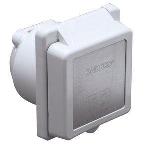 Marinco 301EL-B 30A Power Inlet - White - 125V - TRAPSKI
