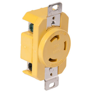 Marinco 305CRR 30A Receptacle - Yellow - 125V - TRAPSKI