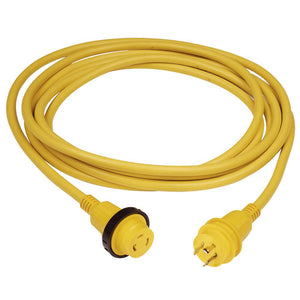Marinco 30A 25' Molded Cordset - 125V - Yellow - TRAPSKI