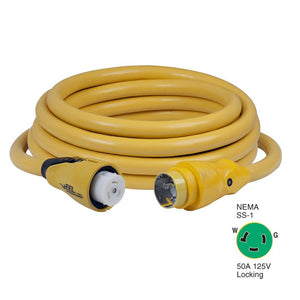 Marinco CS503-25 EEL 50A 125V Shore Power Cordset - 25' - Yellow - TRAPSKI