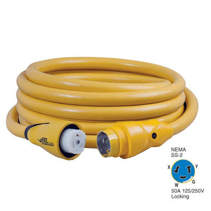 Marinco CS504-25 EEL 50A 125V/250V Shore Power Cordset - 25' - Yellow - TRAPSKI