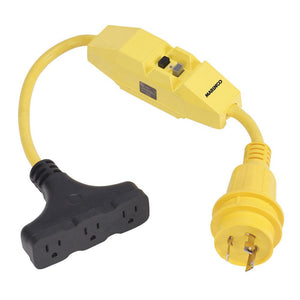 Marinco Dockside 30A to 15A Adapter with GFI - TRAPSKI