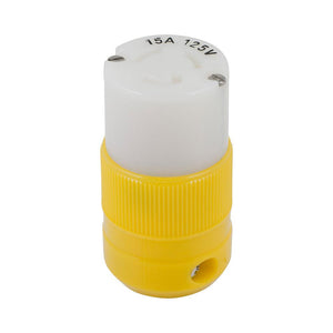 Marinco Locking Connector - 15A, 125V - Yellow - TRAPSKI