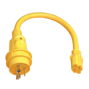 Marinco Pigtail Adapter - 15A Female to 30A Male - TRAPSKI