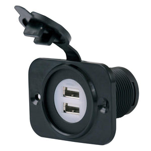 Marinco SeaLink Deluxe Dual USB Charger Receptacle - TRAPSKI