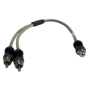 Marine Audio Adapter RCA Twisted Pair Y Adapter - 1 Female to 2 Male - TRAPSKI