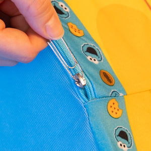 Marshmallow Furniture Flip-See-Do Comfy Foam Toddler Kid's Chair, Cookie Monster