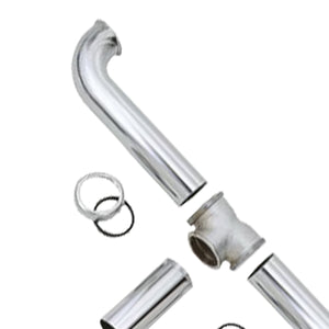 Master Plumber 2 Bowl Center Outlet Drain with Chrome Plated Brass for Sinks