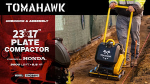 5.5 HP Honda Vibratory Plate Compactor 23x17" for Soil Asphalt Paver Compaction