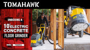 10" Electric Concrete Floor Grinder 1.5HP Motor for Smoothing, Floor Prep, Coatings
