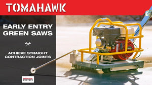 6" Early Entry Green Concrete Saw with 3.5 HP Honda GX120 Engine - TRAPSKI
