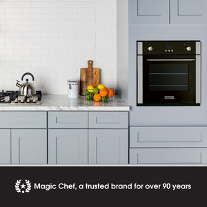 Magic Chef MCSWOE24S 2.2 Cubic Foot Built In Programmable Wall Convection Oven