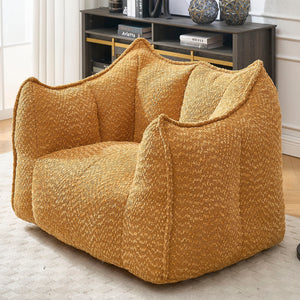Chenille Arm Chair with Highly Resilient Foam - Multiple Colors