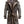 Men’s Dark Brown Leather Hooded Coat