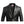 Men Five Button Black Leather Blazer