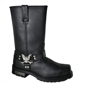 Men's 13" Side Zipper Boot Black - 1442Zipper - TRAPSKI
