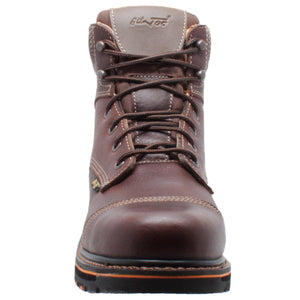 Men's 6" Comfort Work Boot Dark Brown - 9723 - TRAPSKI