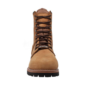 Men's 9" Steel Toe Logger Brown - 1740 - TRAPSKI